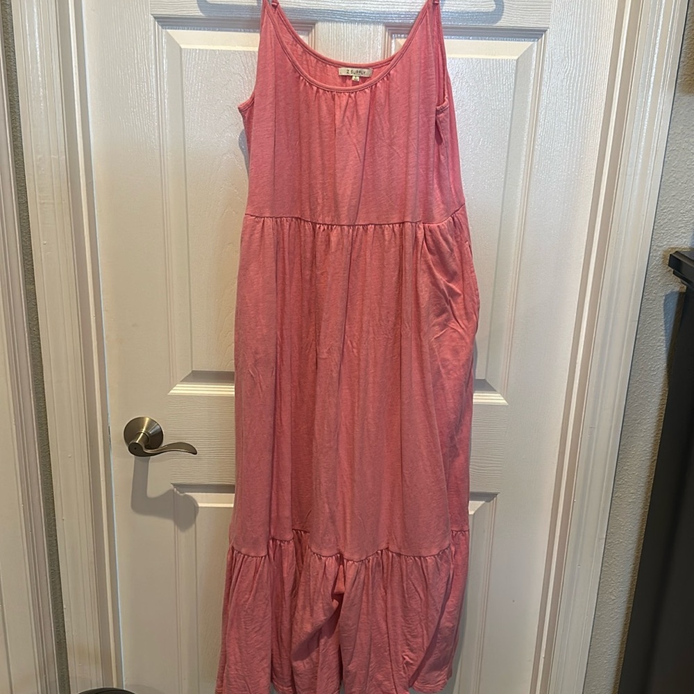 Women's Z SUPPLY Pink Maxi Dress - Size L